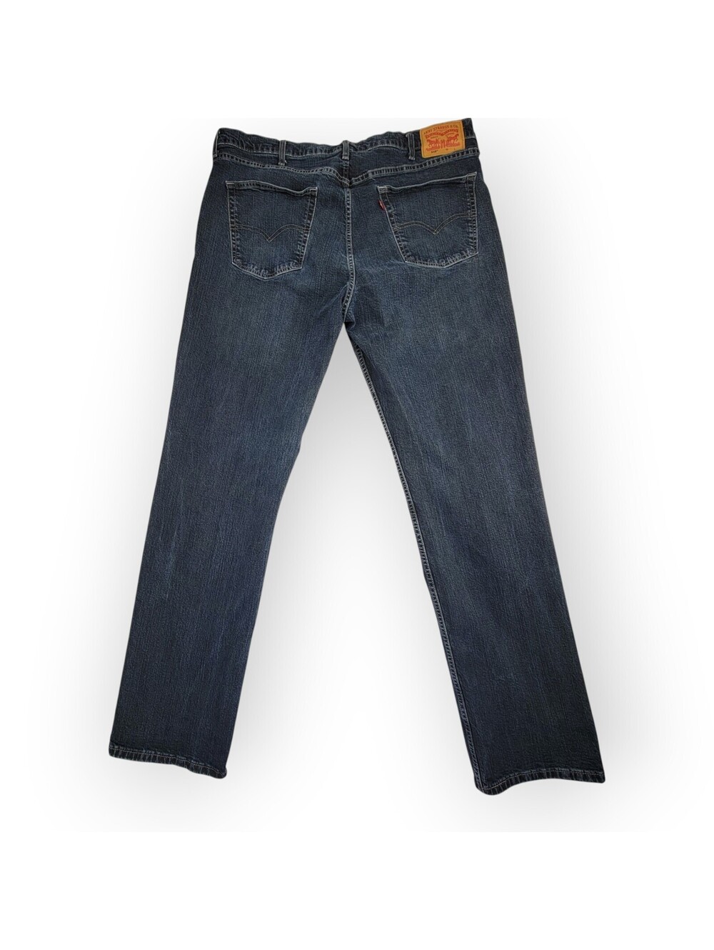 Levi's 559 Blue Denim Jeans 42x36 Mens Dark Wash Relaxed Fit Straight Leg B&T